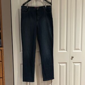 Gloria Vanderbilt Dark Blue Straight Leg Jeans
